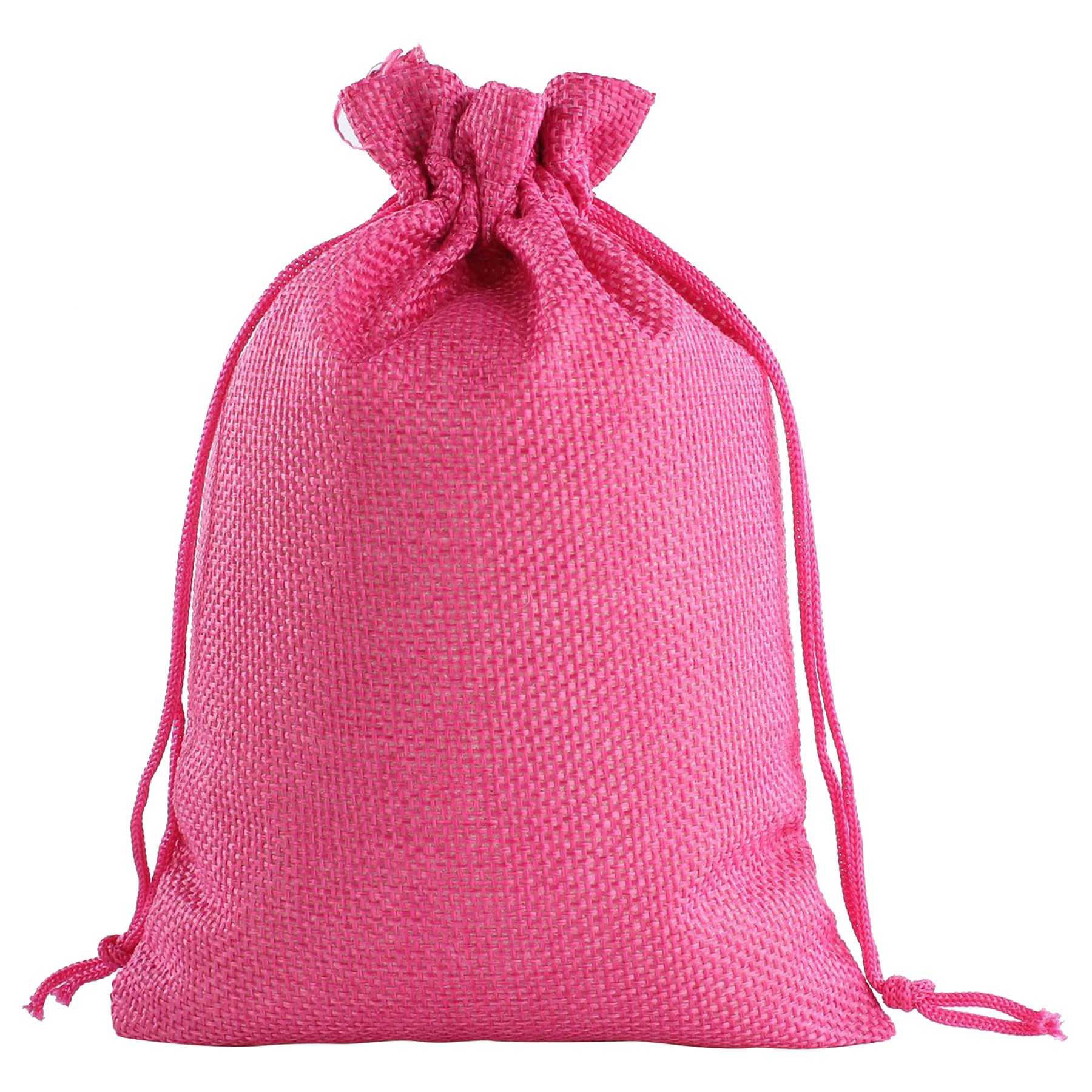FlyFlyPromos - Burlap Drawstring Bag Image 4 - Promotional Product